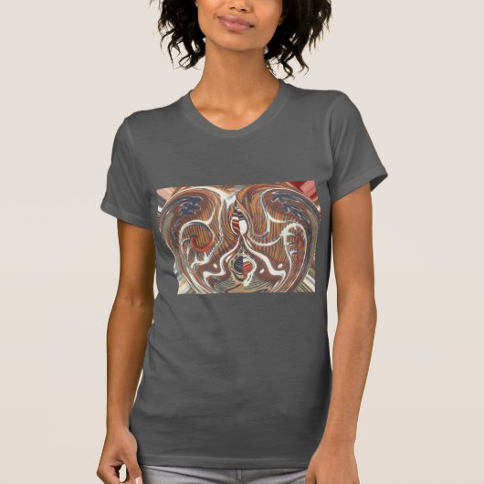 Afrikaanse Abstracte kunst Print T-shirt (Voorkant)