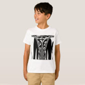 Afrikaanse Abstracte kunst Print T-shirt (Voorkant volledig)