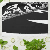 Afrikaanse Abstracte kunst Print Theedoek (Gevouwen)