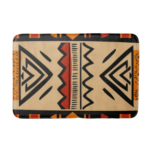 Afrikaanse achtergrond in warme kleuren badmat