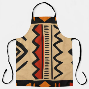 Afrikaanse achtergrond in warme kleuren schort