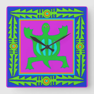 Afrikaanse Adinkra Denkyem Wall klok - Aanpassings