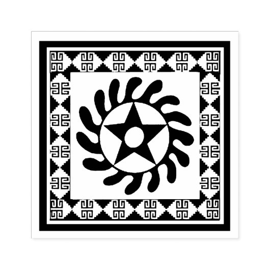 Afrikaanse Adinkra Nieuwe Beginnings Design Stamp Rubberstempel (Afrduk)