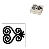 Afrikaanse Adinkra Sankofa Rubber Stamp Rubberstempel (Gestempeld)