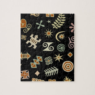 Afrikaanse Adinkra-symbolen Legpuzzel