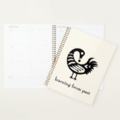 Afrikaanse Adinkra Symbool sankofa Planner (Display)