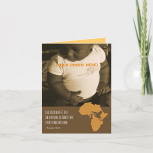 afrikaanse adoptie-Kaarten Aankondiging