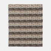 Afrikaanse afdruk met een cheetah-huidpatroon fleece deken (Voorkant)