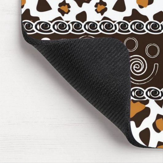 Afrikaanse afdruk met een cheetah-huidpatroon muismat (Hoek)