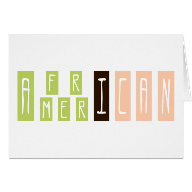 Afrikaanse Amerikaan (Voorkant Horizontaal)