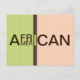 Afrikaanse Amerikaan Briefkaart