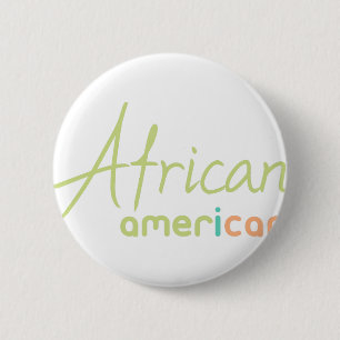 Afrikaanse Amerikaan Ronde Button 5,7 Cm