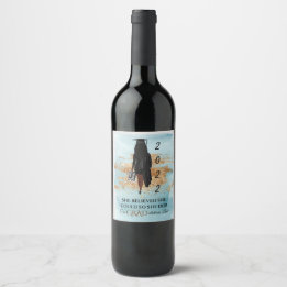Afrikaanse Amerikaanse Afstuderen Wine Lbl (Donker Wijn Etiket