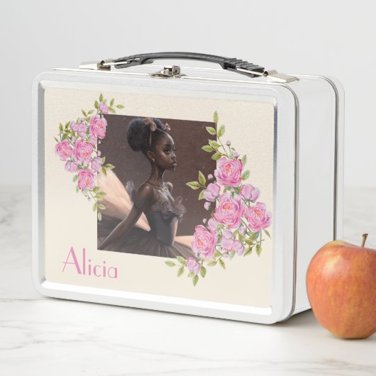 Afrikaanse Amerikaanse ballerina, meisje dat van b (In situ)