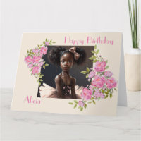 Afrikaanse Amerikaanse ballerina, meisje dat van b