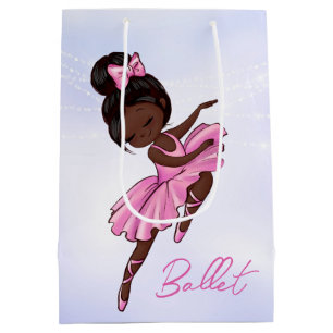 Afrikaanse Amerikaanse Ballerina Pink Tutu Ballet Medium Cadeauzakje