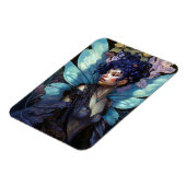 Afrikaanse Amerikaanse Black Fantasy Art Magneet (Linkerzijde)