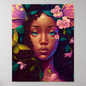 Afrikaanse Amerikaanse Black Fantasy Art Poster (Voorkant)