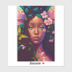 Afrikaanse Amerikaanse Black Fantasy Art Sticker