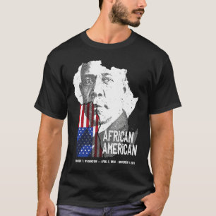 Afrikaanse Amerikaanse Booker T Washington Black H T-shirt