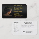 Afrikaanse Amerikaanse braindrain Afsprakenkaartje (Voorkant / Achterkant)