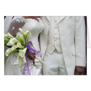 Afrikaanse Amerikaanse bride en bruom