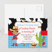 Afrikaanse Amerikaanse Cowboy Westerne Birthday Pa Briefkaart (Voorkant / Achterkant)