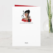 Afrikaanse Amerikaanse diva "Utterly Fabulous" Kaart (Achterkant)