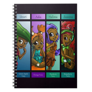Afrikaanse Amerikaanse Fairies Notitieboek