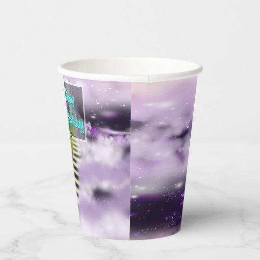 Afrikaanse Amerikaanse feestdag en regenboogdag Papieren Bekers (Rechts)