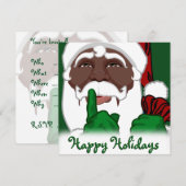 Afrikaanse Amerikaanse kerstfeestdagen Kaart (Voorkant / Achterkant)