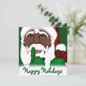 Afrikaanse Amerikaanse kerstfeestdagen Kaart (Staand voorkant)