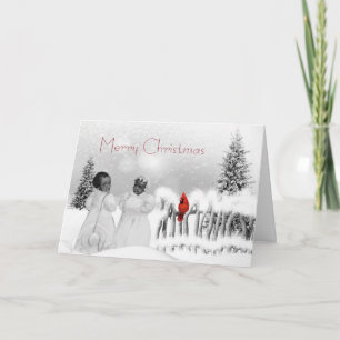 Afrikaanse Amerikaanse kerstkaart Feestdagen Kaart
