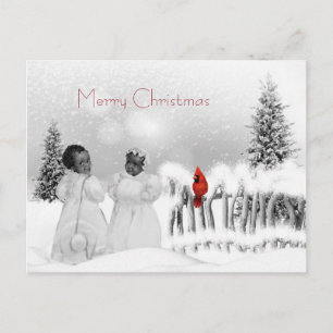Afrikaanse Amerikaanse Kerstkaart Feestdagenkaart
