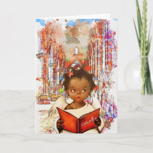 -Afrikaanse Amerikaanse kerstkaart Kaart