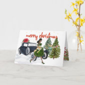 Afrikaanse Amerikaanse kerstkaart Kaart (Gele Bloem)