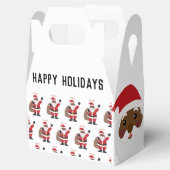 Afrikaanse Amerikaanse kerstman Bedankdoosjes (Geopend)