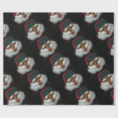 Afrikaanse Amerikaanse kerstman Cadeaupapier (Vlak)