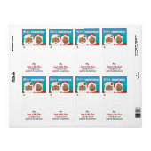 Afrikaanse Amerikaanse kerstman en mevrouw Claus K Etiket (Full Sheet)