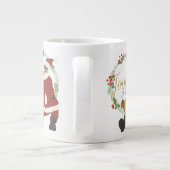 Afrikaanse Amerikaanse kerstman Extra Grote Beker (Achterkant)