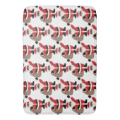 Afrikaanse Amerikaanse kerstman Holiday Bath Mat (Voorkant Verticaal)