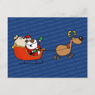 Afrikaanse Amerikaanse kerstman Kwanzaa-viering Briefkaart