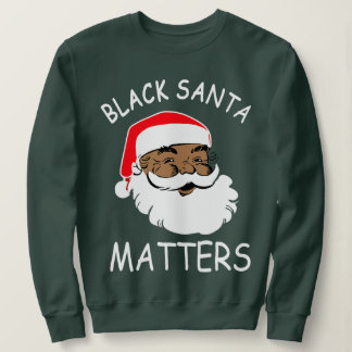 Afrikaanse Amerikaanse kerstman met kerstmis Trui