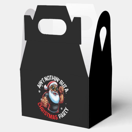 Afrikaanse Amerikaanse kerstman Pajama Bedankdoosjes (Geopend)