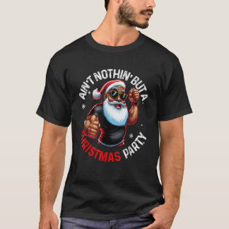 Afrikaanse Amerikaanse kerstman Pajama MenW T-shirt