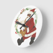 Afrikaanse Amerikaanse kerstman Ronde Klok (Hoek)