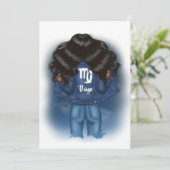 Afrikaanse Amerikaanse Maagdagagepartij Kaart (Staand voorkant)