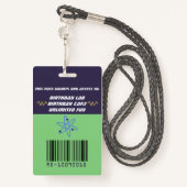 Afrikaanse Amerikaanse Mad Scientist Boy Birthday Badge (Achterkant met draagriem)