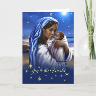 Afrikaanse Amerikaanse Madonna en Kaarten voor ker