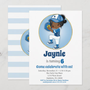 Afrikaanse Amerikaanse meisjes blauwe zaterdag Kaart